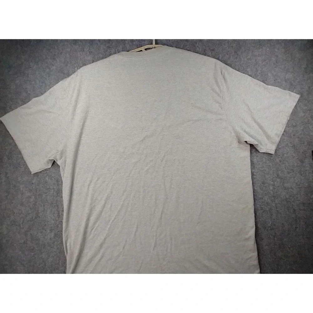 Champion Mens T-Shirt 3XT Gray Heather Script Logo Big & Tall Short Sleeve Tee - Picture 4 of 9